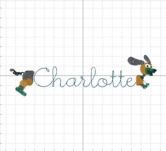 Slinky Dog Embroidery design file