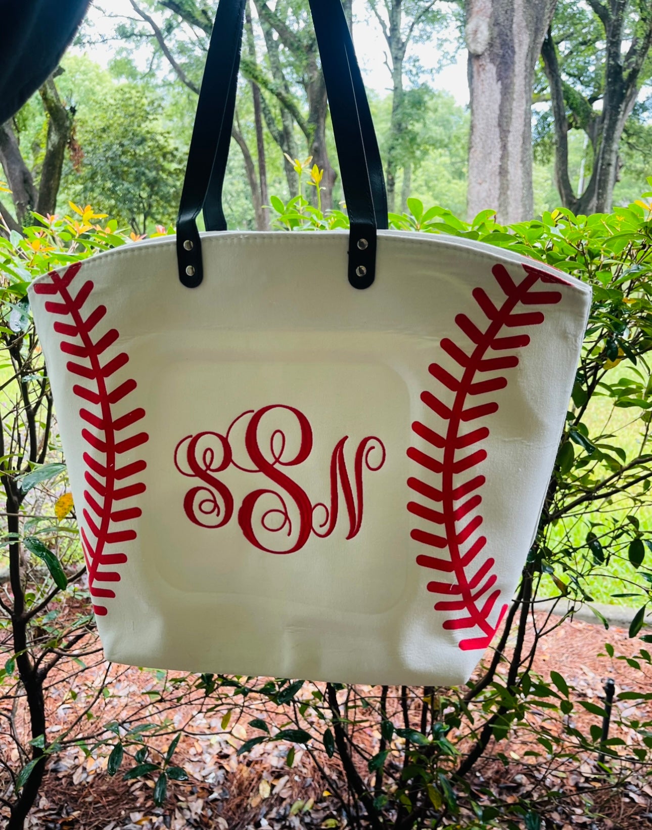 Embroidered Baseball Tote